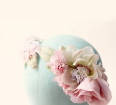 Whimsical floral head piece