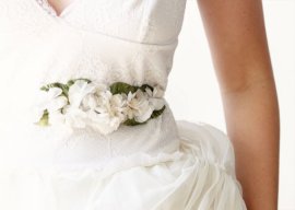 Flower bridal sash