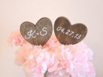 Personalized heart shaped wedding by BellaBrideCreations 